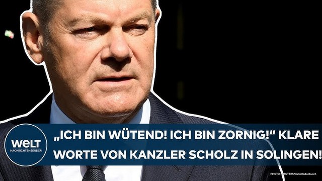 OLAF SCHOLZ: „Ich bin wütend! Ich bin zornig!“ Klare Worte vom Kanzler zum Solingen-Anschlag