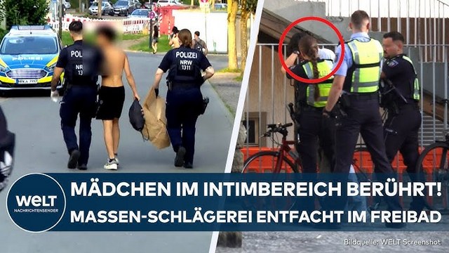 DORTMUND: Mädchen sexuell belästigt! Freibadschlägerei eskaliert – Polizei nimmt Tatverdächtige fest