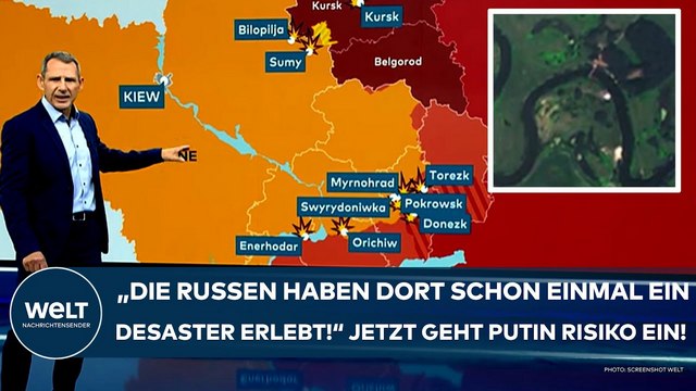 UKRAINE-KRIEG: „Die Russen haben dort schon einmal Desaster erlebt!“ Jetzt geht Putin ein Risiko ein