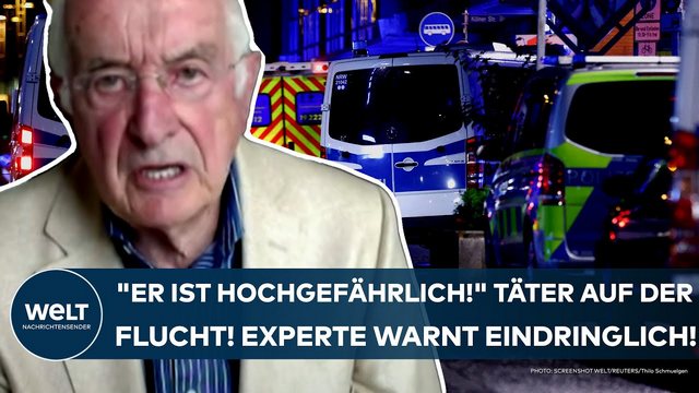 SOLINGEN: „Er ist hochgefährlich!“ Täter nach Anschlag auf der Flucht! Experte warnt eindringlich!