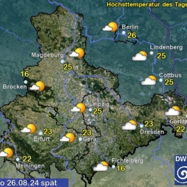 Sachsen-Anhalt Wetter am Montag