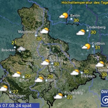 Sachsen-Anhalt Wetter am Mittwoch