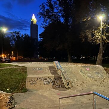 BMX- und Skateanlage Stadtpark Rotehorn: Saisonstart für neue Skateparkbeleuchtung