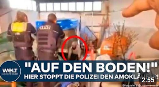 ESSEN: Syrer läuft Amok! Machetenangriff, Brandstiftung und Autocrashs! Mindestens 31 Verletzte!