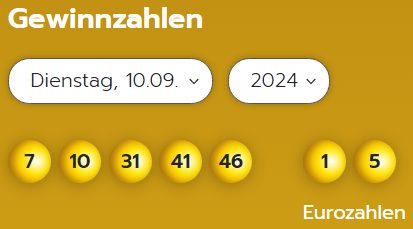 Eurojackpot: Zahlen & Quoten der Dienstags-Ziehung