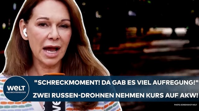 PUTINS KRIEG: „Schreckmoment! Da gab es viel Aufregung!“ Zwei Russen-Drohnen nehmen Kurs auf AKW!