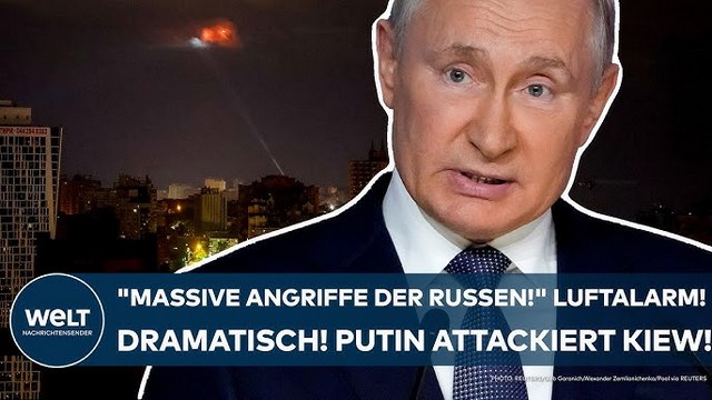 UKRAINE-KRIEG: „Massive Angriffe der Russen!“ Dramatisch! Luftalarm! Wladimir Putin attackiert Kiew!