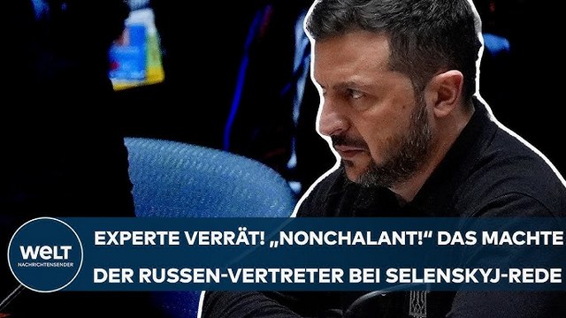 NEW YORK: Experte verrät! „Nonchalant!“ Das machte der Russen-Vertreter bei Selenskyjs UN-Rede!