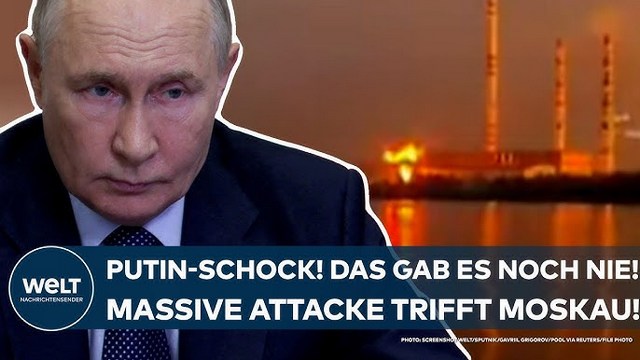 UKRAINE-KRIEG: Schock für Wladimir Putin! Das gab es noch nie! Massive Drohnenattacke trifft Moskau!