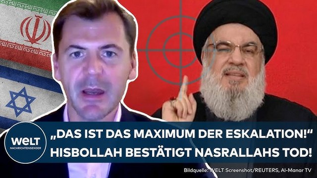 NAHOST-KONFLIKT: Tod von Hisbollah-Chef Nasrallah bestätigt! Droht die maximale Eskalation mit Iran?