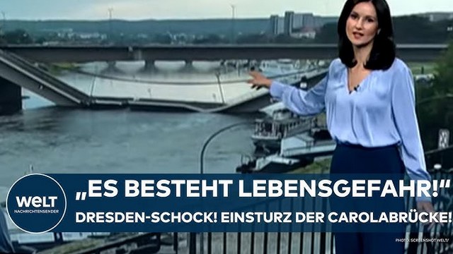 DRESDEN: „Es besteht Lebensgefahr!“ Einsturz der Carolabrücke! Eindringliche Warnung der Polizei!