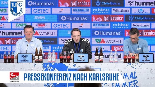 Pressekonferenz nach dem Heimspiel gegen den Karlsruher SC