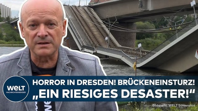 DRESDEN: „Riesiges Desaster“ – Carolabrücke auf 100 Metern in die Elbe gestürzt! Suche nach Ursache