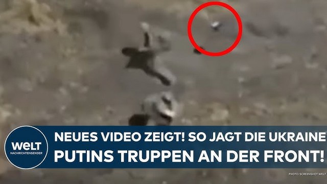 PUTINS KRIEG: Neues Video veröffentlicht! So jagen die Ukrainer die russischen Truppen an der Front!