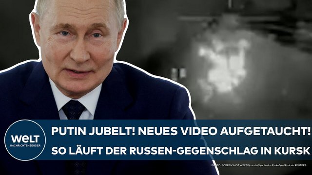 UKRAINE-KRIEG: Putin jubelt! Neues Video aufgetaucht! Bilder zeigen Russen-Gegenschlag in Kursk