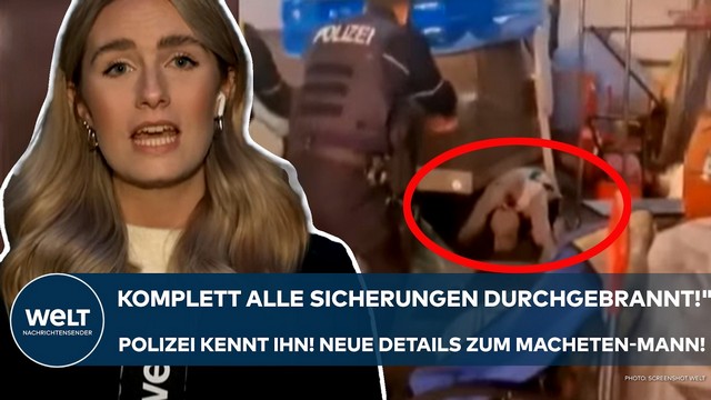 ESSEN: „Komplett alle Sicherungen durchgebrannt!“ Polizei kennt ihn! Neue Details zum Macheten-Mann!