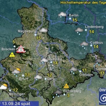 Sachsen-Anhalt Wetter am Freitag