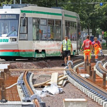 Gleiserneuerung auf Halberstädter Straße geht in nächste Runde