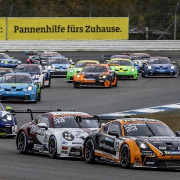 Rennen 15, Porsche Sixt Carrera Cup Deutschland, 8. Runde, Hockenheimring (D): Sieg für Huub van Eijndhoven, Titelentscheidung bleibt weiter offen