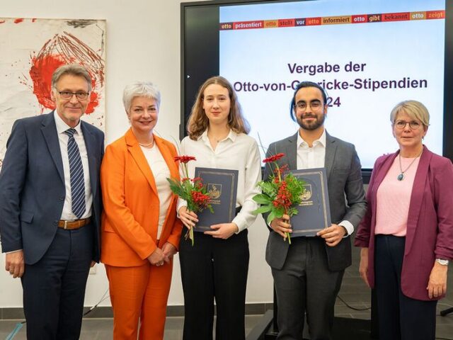 Alina Kononchuk und Harkamal Singh erhalten Otto-von-Guericke-Stipendien 2024