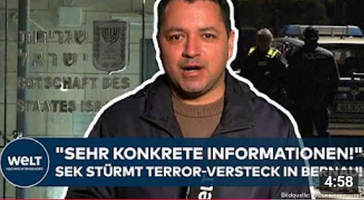 DEUTSCHLAND: Terroranschlag auf israelische Botschaft in Berlin verhindert! IS-Anhänger verhaftet!