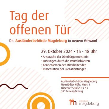 Tag der offenen Tür bei der Ausländerbehörde / Am 29. Oktober ab 15.00 Uhr am neuen Standort in der Lübecker Straße