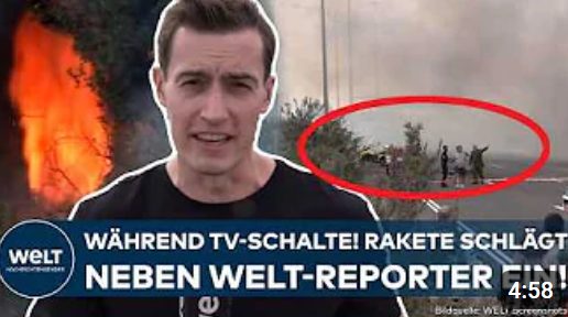 NAHOST-KONFLIKT: Kurz vor Tel Aviv! Rakete schlägt neben TV-Reporter Max Hermes in Israel ein!