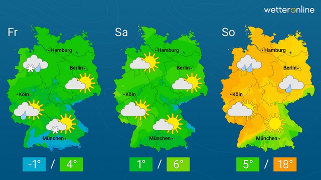 Sehr milde Luft am Wochenende