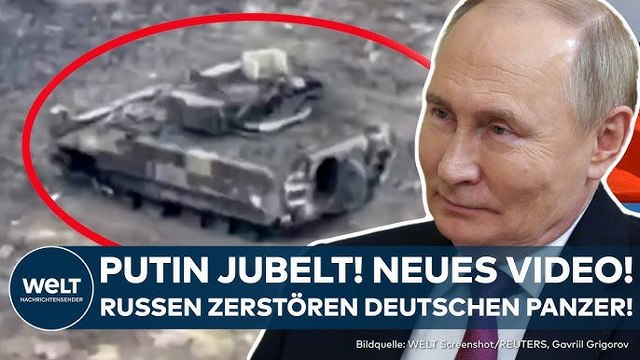 UKRAINE-KRIEG: Kursk-Desaster! Putin lacht! Im Video! Russen zerstören deutschen Marder-Panzer!