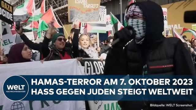 ISRAEL: Hass gegen Juden steigt weltweit! Viele Demos gegen Israel und für den Hamas-Terror