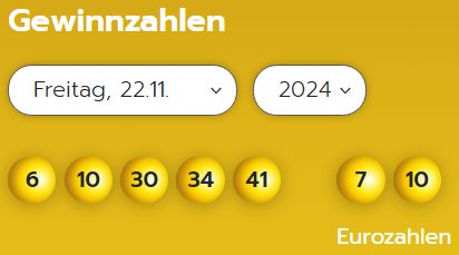 Eurojackpot: Zahlen & Quoten der Freitags-Ziehung