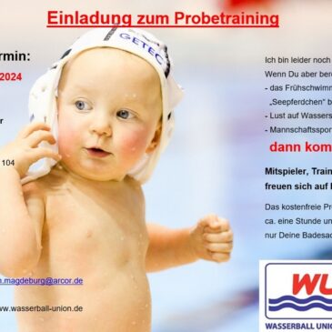 Einladung zum Nachwuchs-Probetraining