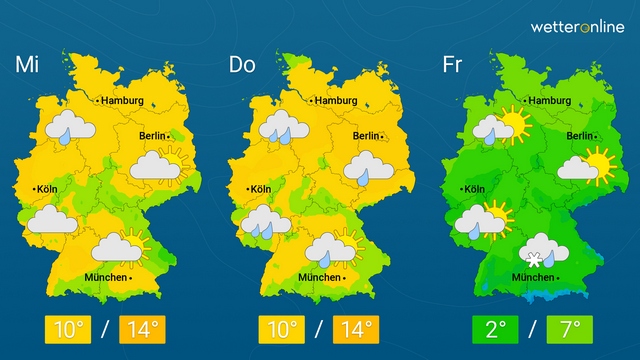 Zunächst mild und windig