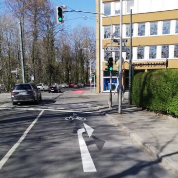 Landeshauptstadt schnürt Sicherheitspaket für den Radverkehr in der Großen Diesdorfer Straße / Erste Kommune in Sachsen-Anhalt mit Leipziger Kombispur