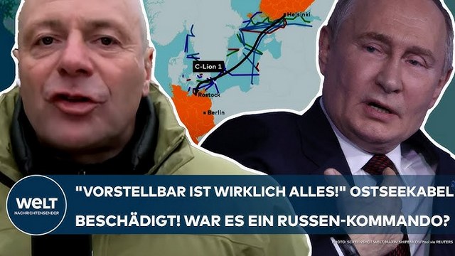 PUTINS KRIEG: „Vorstellbar ist wirklich alles!“ Ostseekabel beschädigt! War es ein Russen-Kommando?