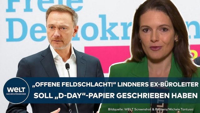 FDP GEHT IN „OFFENE FELDSCHLACHT“: Wie will Christian Lindner das „D-Day“-Papier erklären?