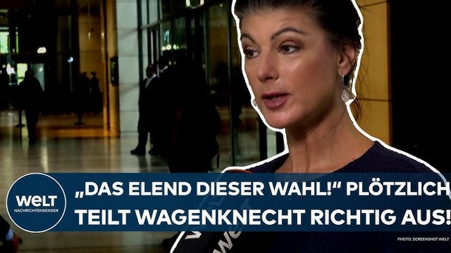 SAHRA WAGENKNECHT: „Das Elend dieser Wahl ist, …!“ Plötzlich wird die BSW-Chefin sehr deutlich!