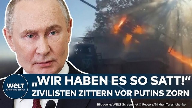 UKRAINE-KRIEG: Putin droht Kiew mit direkten Angriffen! Zivilisten flüchten in Schutzbunker