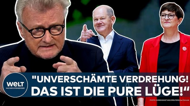 AMPEL-AUS: SPD-Chefin Saskia Esken? „Unverschämt! Das ist die pure Lüge!“ – Hans-Ulrich Jörges