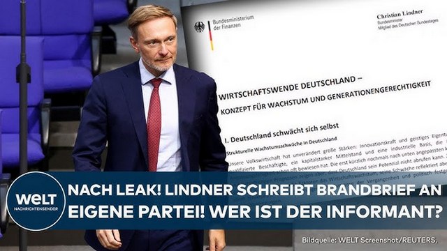 CHRISTIAN LINDNER: Brandbrief an eigene Partei! Wer von der FDP stach das Papier an Presse durch?