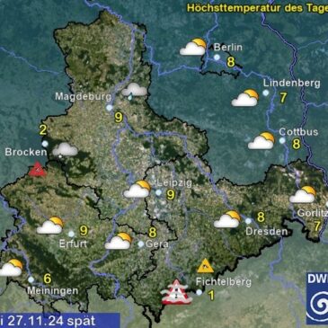 Sachsen-Anhalt Wetter am Mittwoch