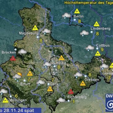 Sachsen-Anhalt Wetter am Donnerstag