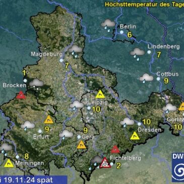 Sachsen-Anhalt Wetter am Dienstag