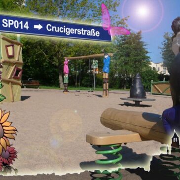 Oberbürgermeisterin und Kinderrat eröffneten Ninja-Parcours / Spielplatz in der Crucigerstraße für 300.000 Euro saniert