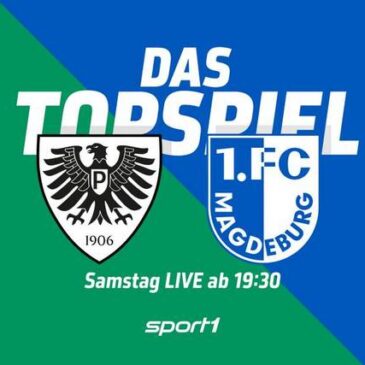 2. Liga Live: SC Preußen Münster – 1. FC Magdeburg, 15. Spieltag (SPORT1 20:30 – 22:30 Uhr)