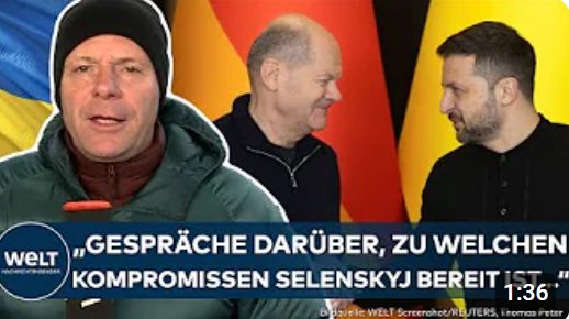 OLAF SCHOLZ IN KIEW bei Treffen mit Selenskyj! Infos für Friedensgespräche mit Russland eingeholt!