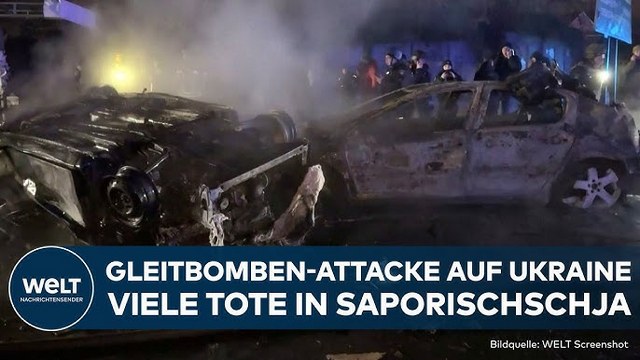 PUTINS KRIEG: Gleitbomben-Attacke auf Saporischschja! Heftiger Angriff von Russland auf Ukraine