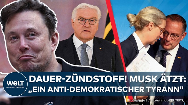 ELON MUSK: „Ein antidemokratischer Tyrann“! Dauer-Feuer zwischen „Präsident Musk“ und Steinmeier