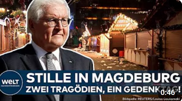 MAGDEBURG: Steinmeier gedenkt Opfern des Weihnachtsmarktanschlags und Bombennacht 1945