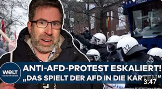 HAMBURG: Anti-AFD-Protest eskaliert! Pfefferspray und Wasserwerfer bei Auftritt von Tino Chrupalla